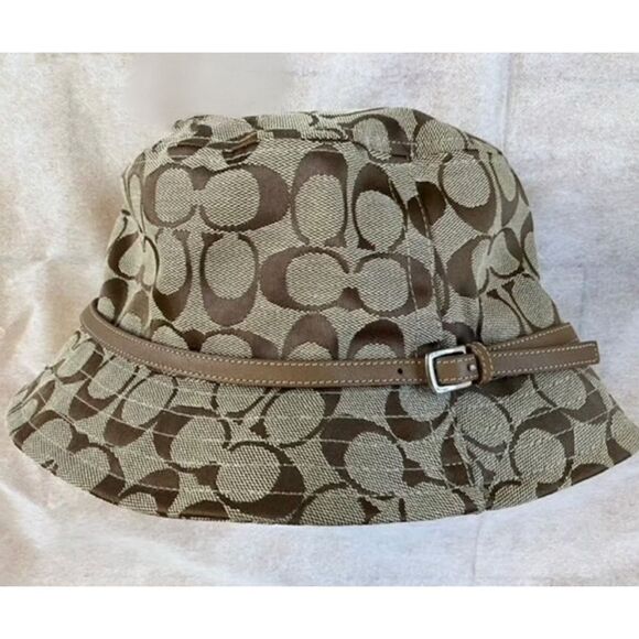 Coach Signature Jacquard Bucket Hat Small - Picture 1 of 7
